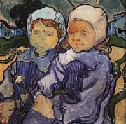 Vincent Van Gogh Two Little Girls USA oil painting artist